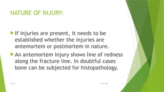 PRACTICALS-skeletal remains Examination of skeletal remains: The ...