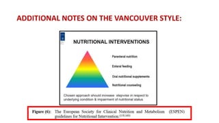 ADDITIONAL NOTES ON THE VANCOUVER STYLE:
 