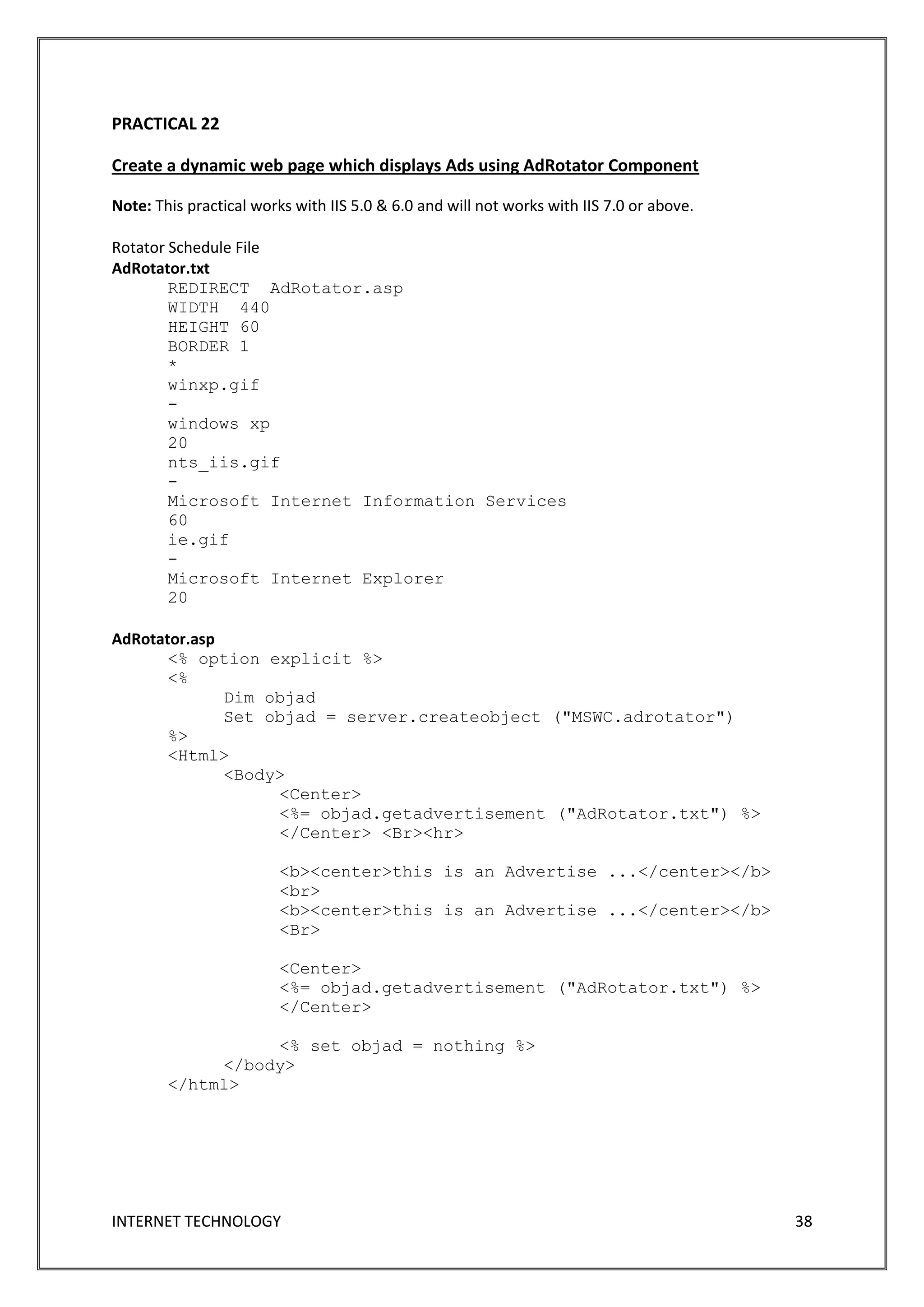 Practicals it | PDF | Web Design and HTML | Internet