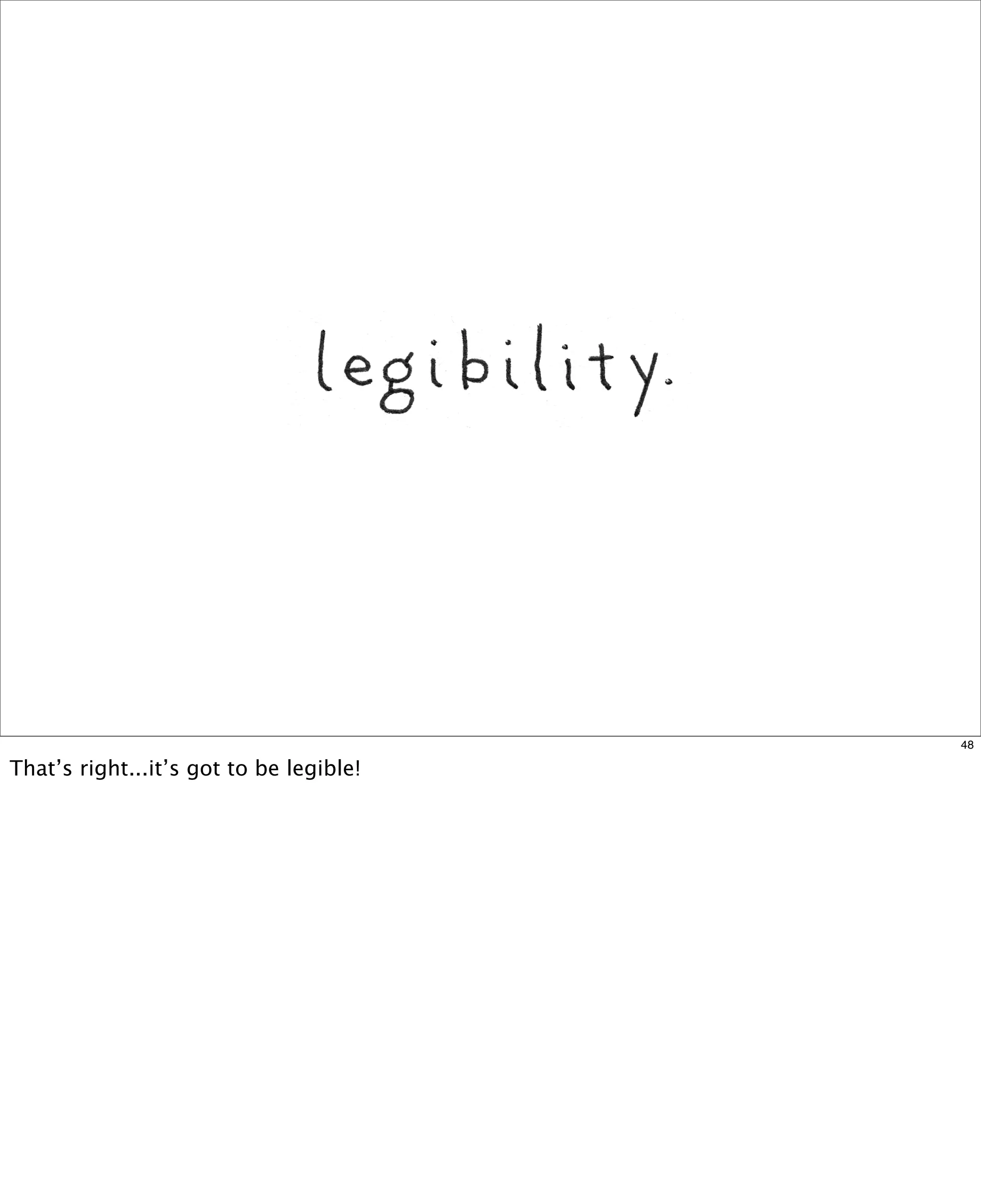 48

That’s right...it’s got to be legible!

 