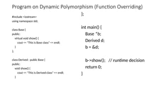 Practicals of Object oriented programming in C++ | PPTX