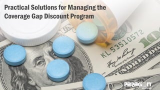 Practical Solutions for Managing the 
Coverage Gap Discount Program 
 