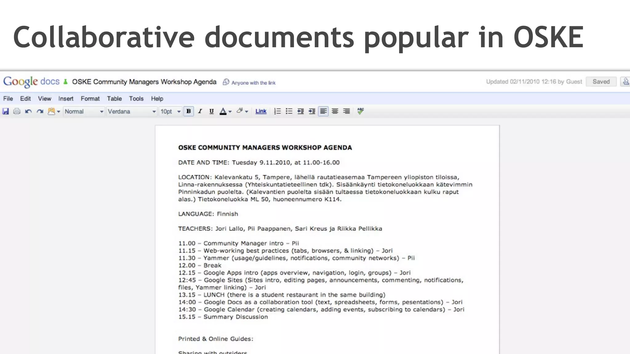 Collaborative documents popular in OSKE
 
