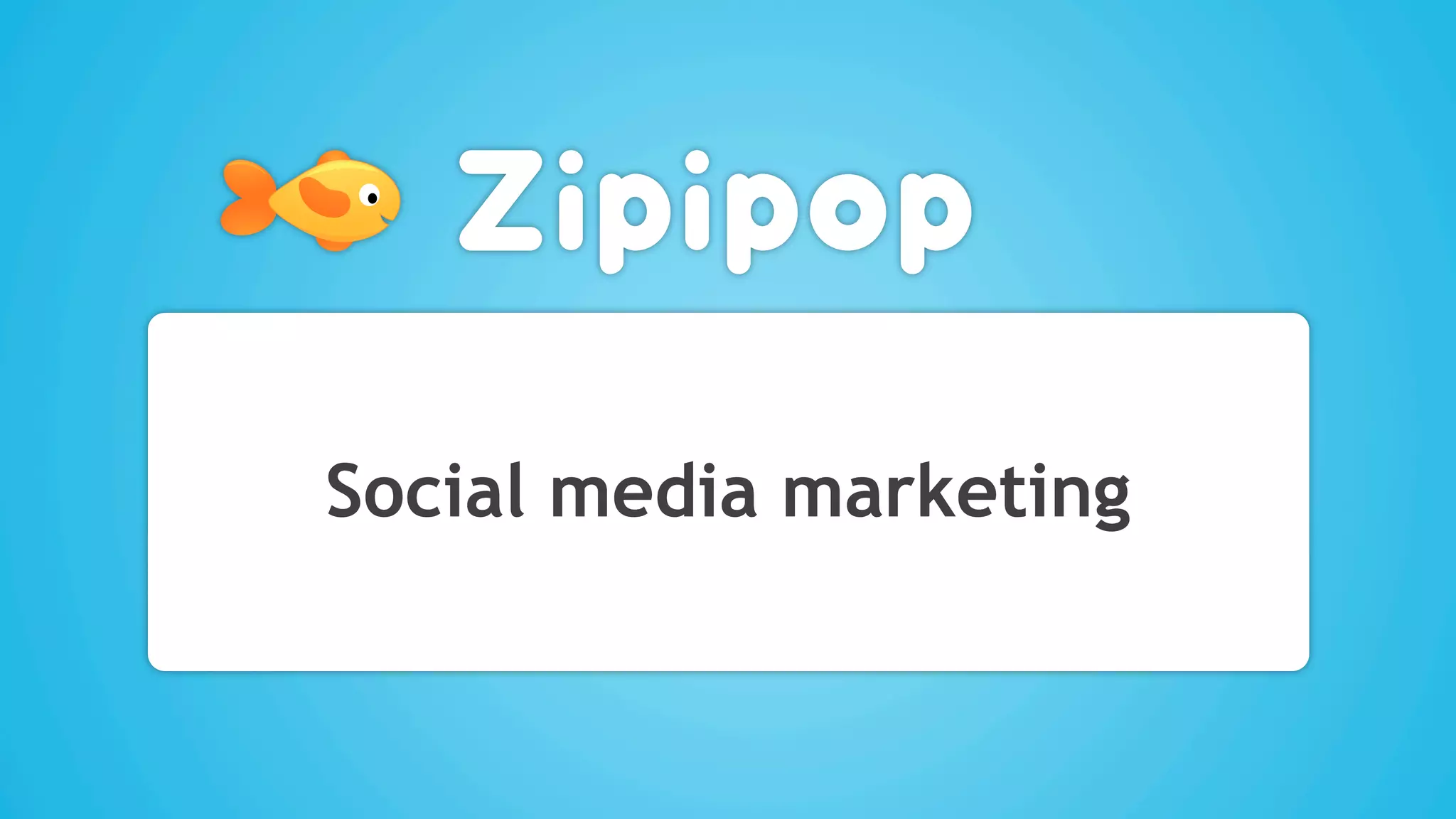 Social media marketing
 