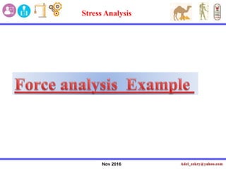 Nov 2016
Stress Analysis
 