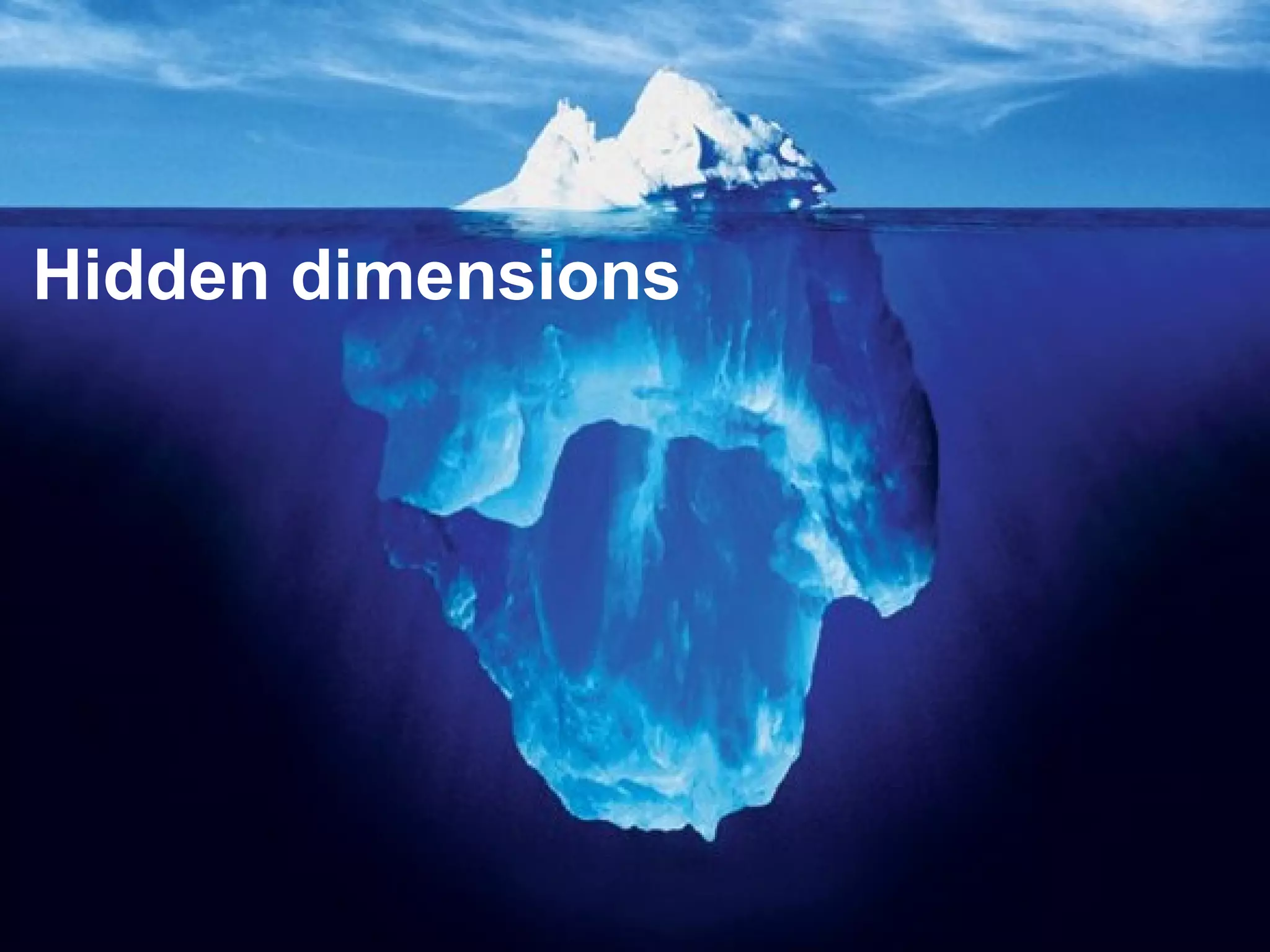 Joe McVeigh www.joemcveigh.org
Hidden dimensions
 