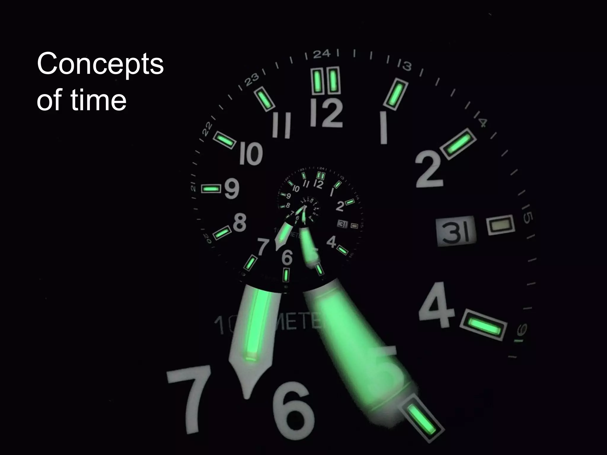 Joe McVeigh www.joemcveigh.org
Concepts
of time
 