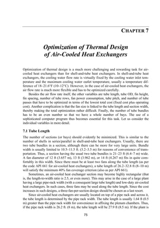 Practical thermal design of air cooled heat exchangers | PDF
