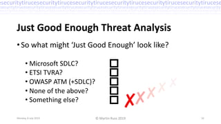Practical Threat Analysis – Martin Russ