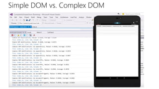 Simple DOM vs. Complex DOM
 