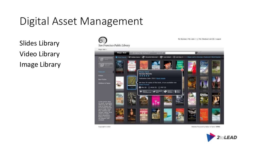 Digital Asset Management Slides Library