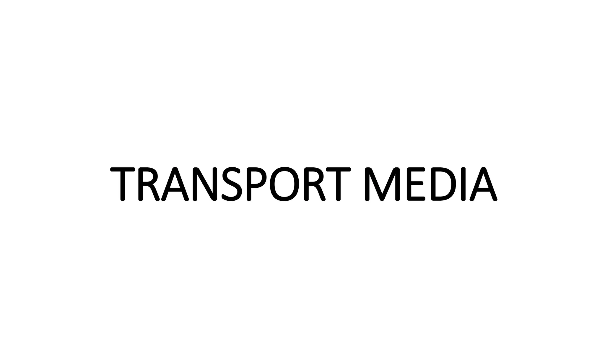 TRANSPORT MEDIA
 