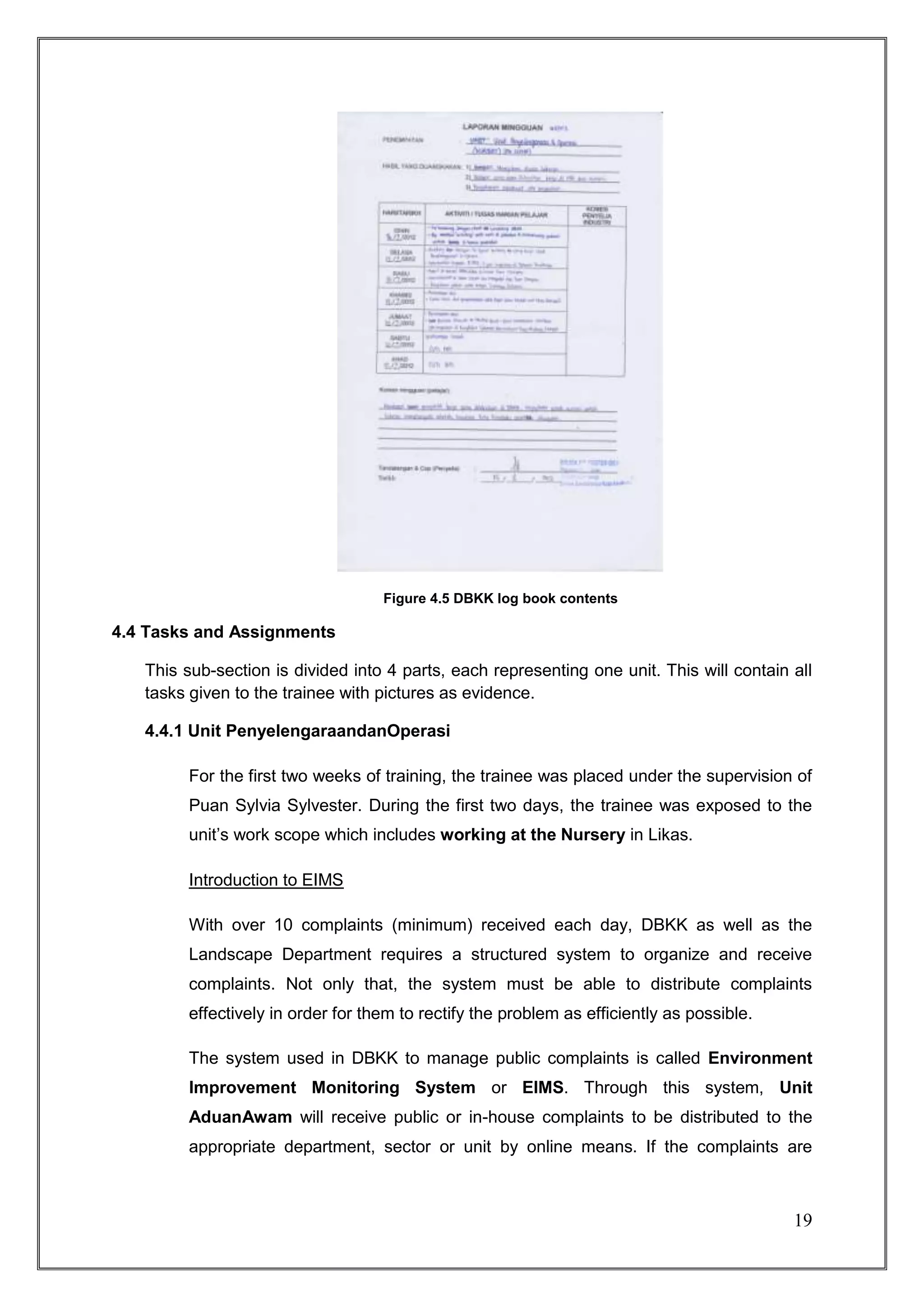 Practical training report | DOCX