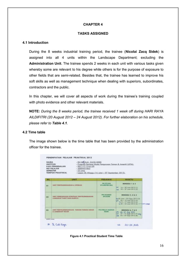 Practical training report | DOCX