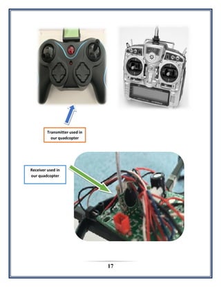 17
Transmitter used in
our quadcopter
Receiver used in
our quadcopter
 