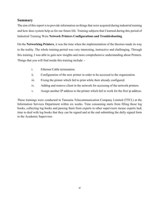 Practical training report 2 nd year (b sc bis)---CONCERNING ABOUT ...