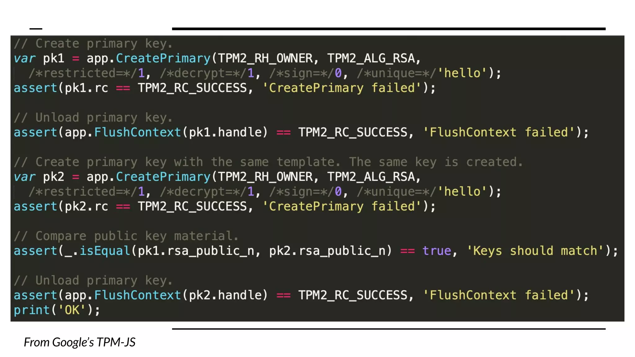 From Google’s TPM-JS
 