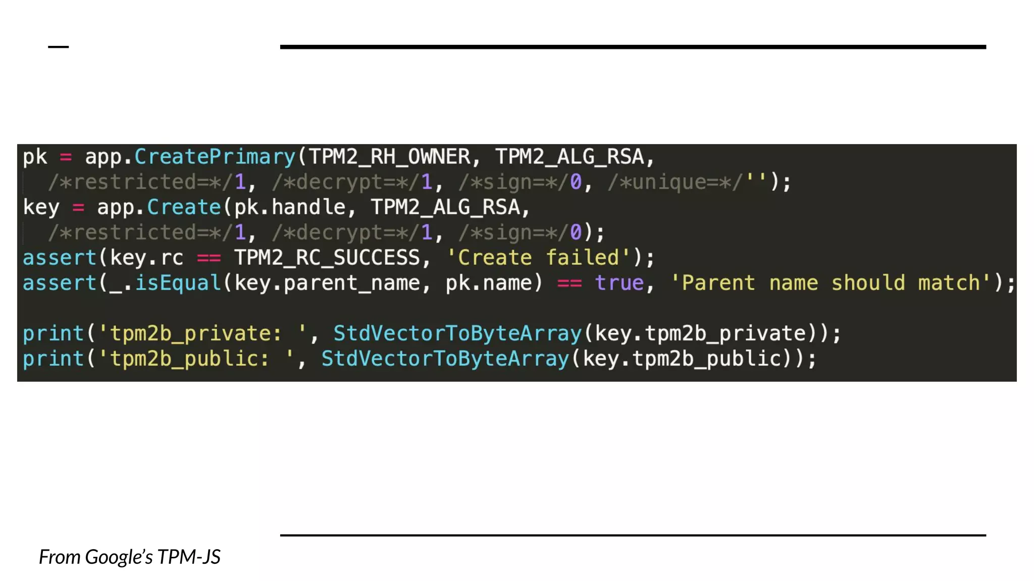 From Google’s TPM-JS
 