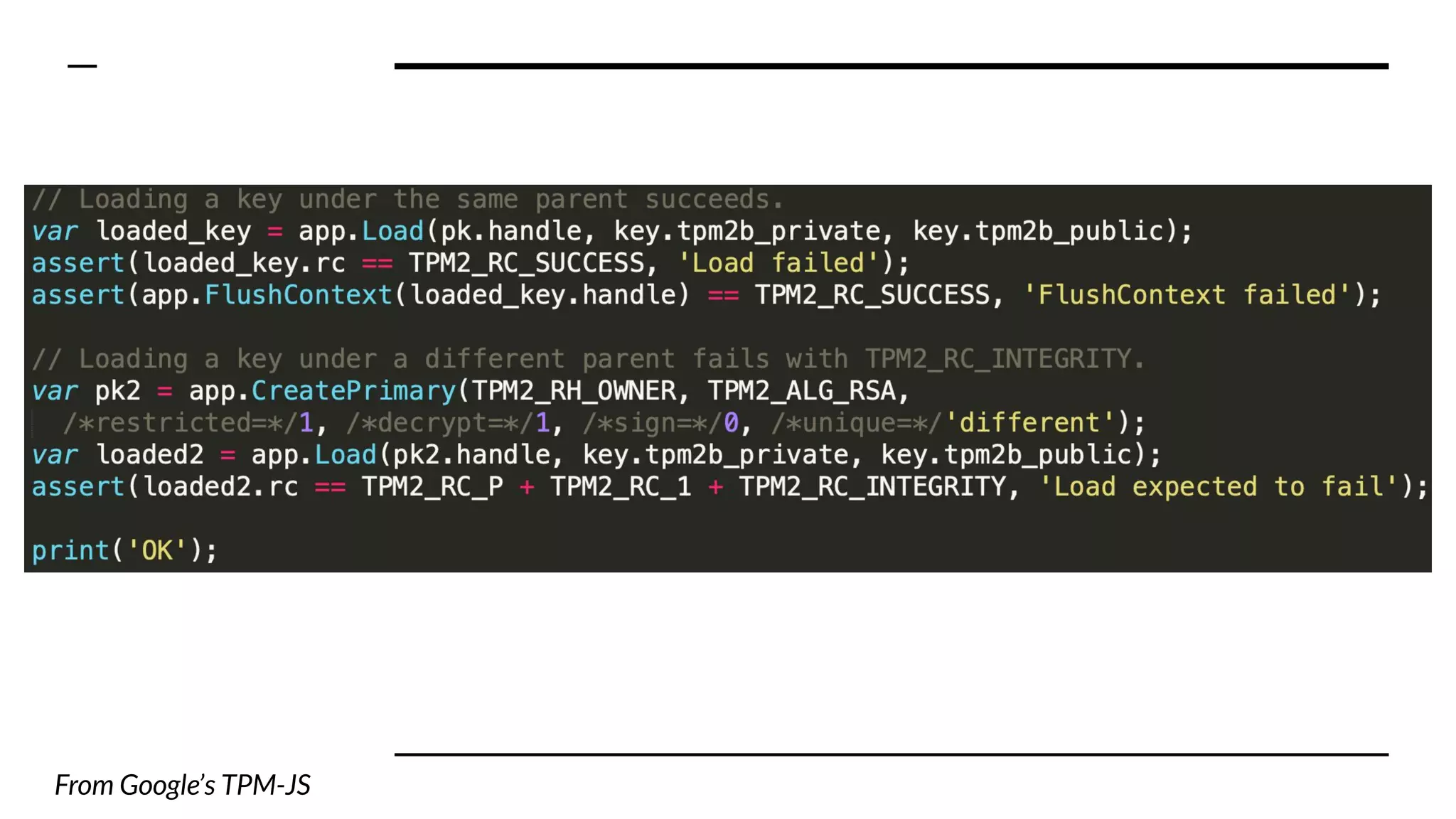 From Google’s TPM-JS
 