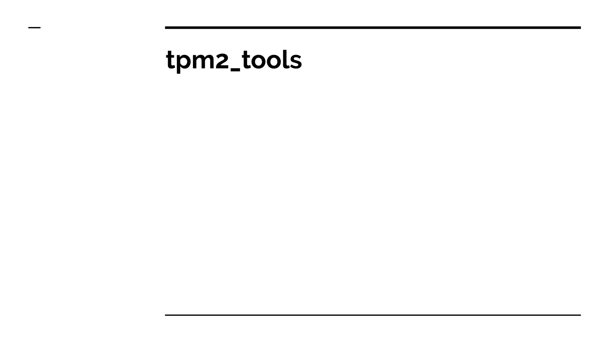 tpm2_tools
 