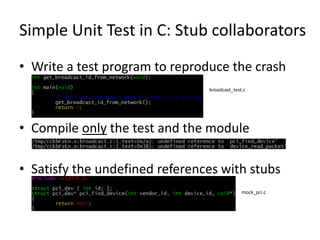 Practical unit testing in c & c++ | PPT
