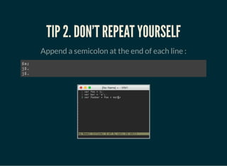 Practical vim tips | PDF