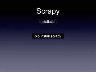 Practical webcrawling with scrapy | PPTX
