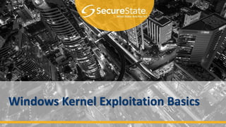 Practical Windows Kernel Exploitation | PPTX