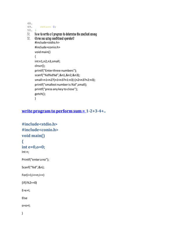Practical write a c program to reverse a given number | PDF