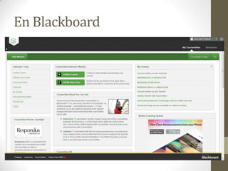 En Blackboard
 