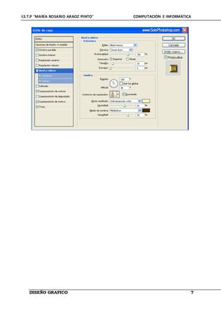 I.S.T.P “MARÍA ROSARIO ARAOZ PINTO” COMPUTACIÓN E INFORMÁTICA
DISEÑO GRAFICO 7
 