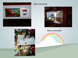 Tabla interactivă
Masa luminoasă
 