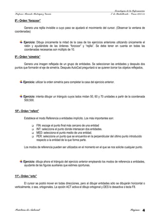 Practicas De  Autocad