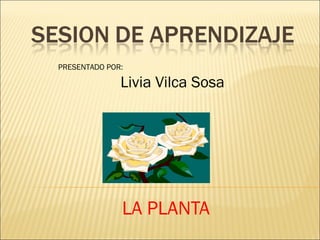 LA PLANTA PRESENTADO POR: Livia Vilca Sosa 
