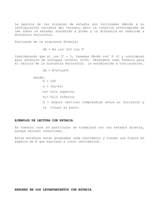 Practicas de topografia | DOC