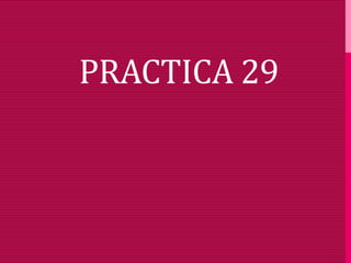 PRACTICA 29
 