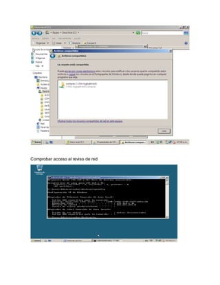 Comprobar acceso al reviso de red
 