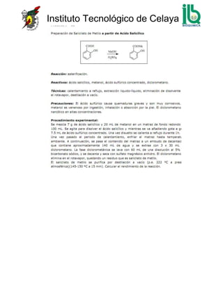 Practica salcilato de metilo