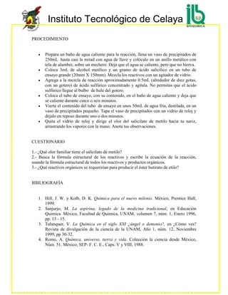 Practica salcilato de metilo