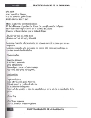 Practicas basicas de um babalawo 05