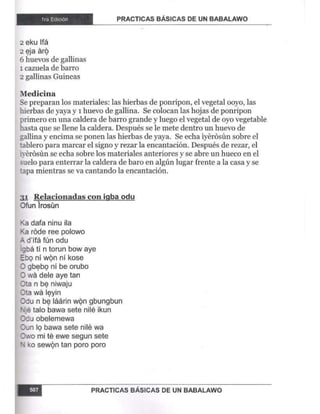 Practicas basicas de um babalawo 05