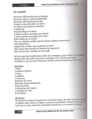 Practicas basicas de um babalawo 05