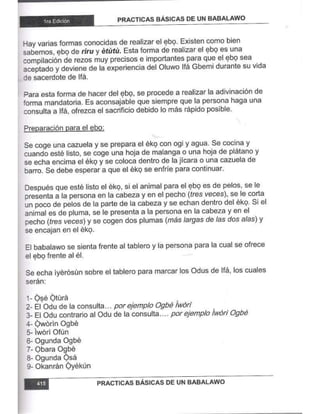 Practicas basicas de um babalawo 05