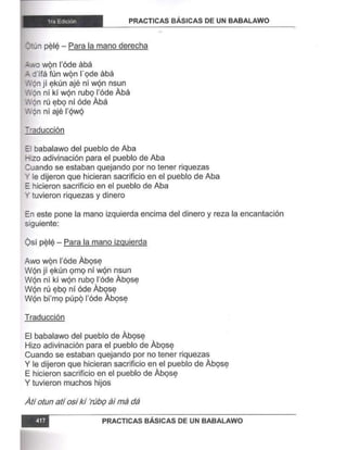 Practicas basicas de um babalawo 05