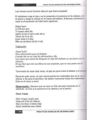 Practicas basicas de um babalawo 05