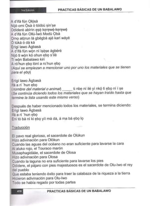 Practicas basicas de um babalawo 05