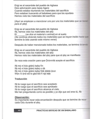 Practicas basicas de um babalawo 05