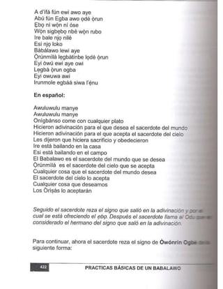 Practicas basicas de um babalawo 05