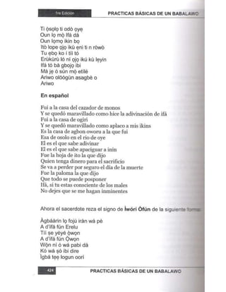 Practicas basicas de um babalawo 05