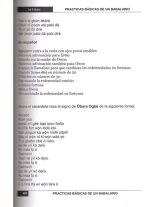 Practicas basicas de um babalawo 05